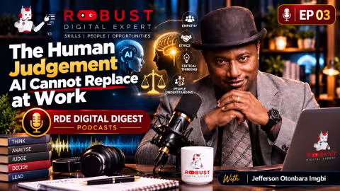 The Human Judgement AI Cannot Replace at Work podcast cover