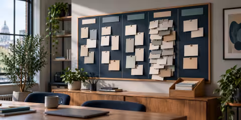 A crowded project board with work gathered in one column.