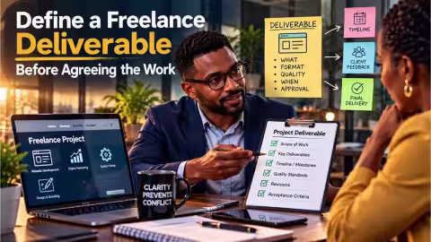 Define a Freelance Deliverable Before Agreeing the Work