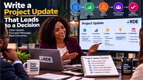 Write a Project Update That Leads to a Decision