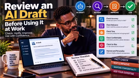Review an AI Draft Before Using It at Work
